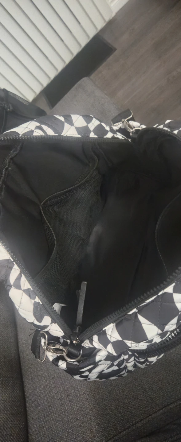 Quilted Geometric Pattern Tote Bag - photo 3
