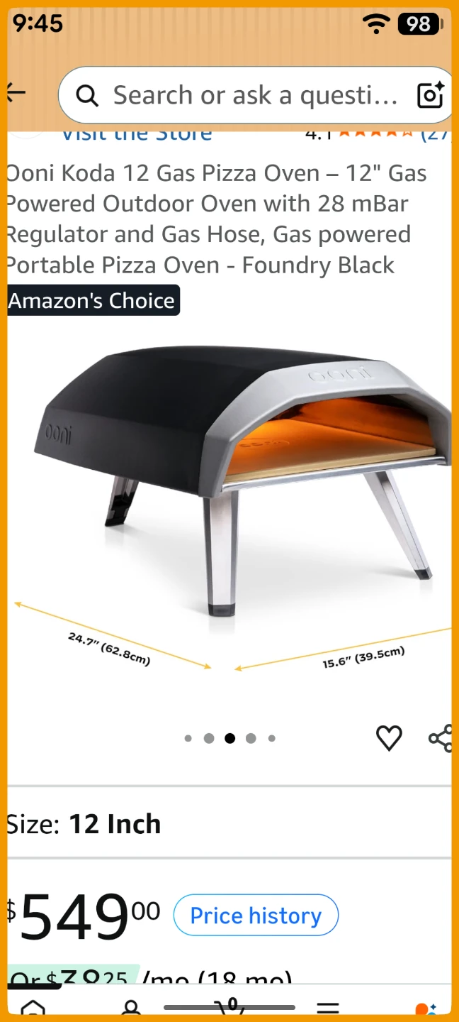 Pizza oven OONI Koda 12