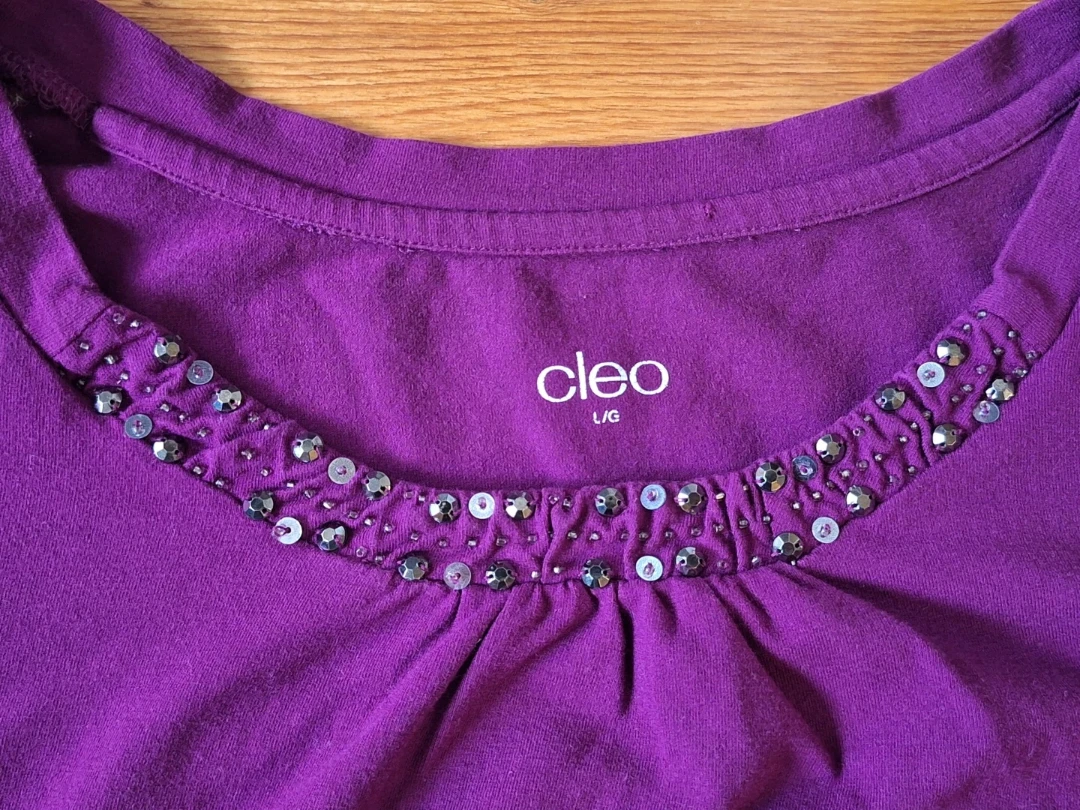 Cleo purple embellished top - photo 3