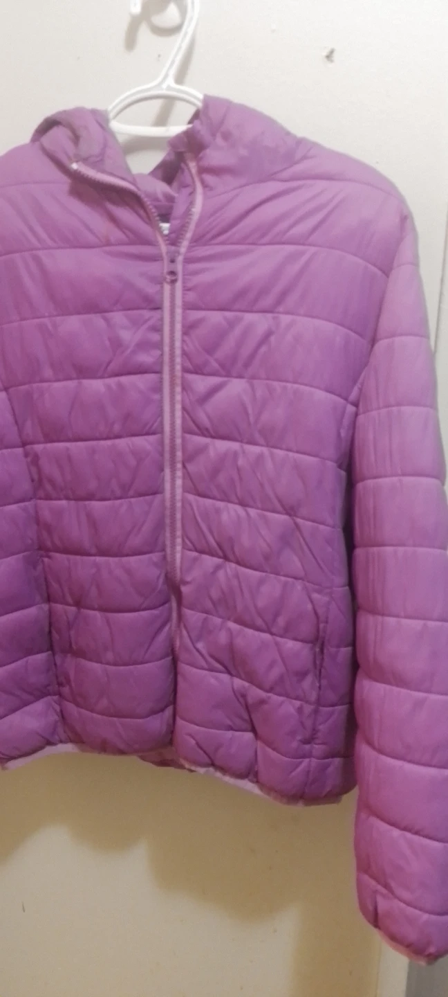 George Quilted Hooded Jacket Purple