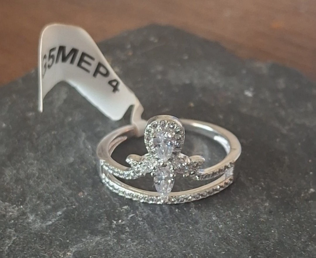 Size 10 - Charmed Aroma Silver Tone Ring - photo 2