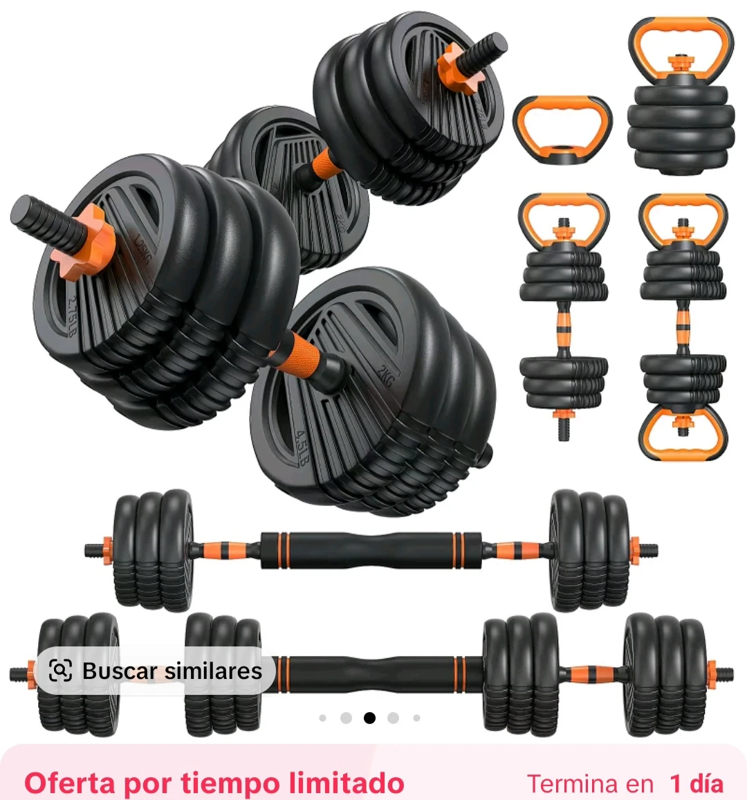 Adjustable Dumbbell and Barbell Set
