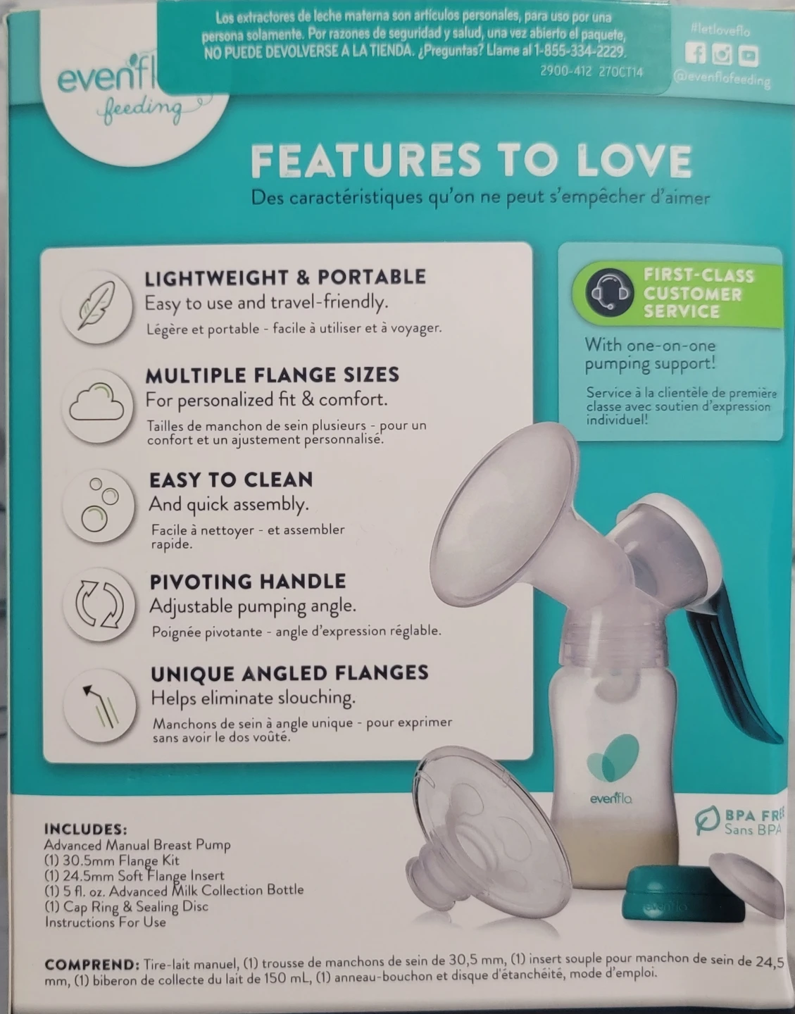 Evenflo Advanced Manual Breast Pump - photo 2