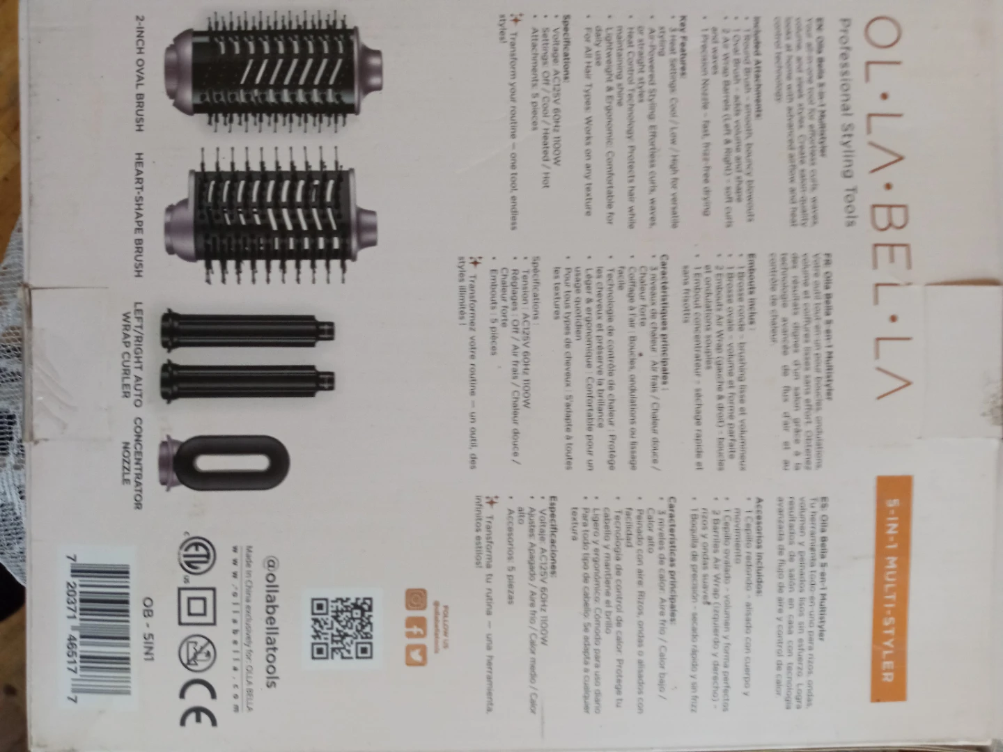 Ol La Bella 5-in-1 Multi-Styler - photo 2