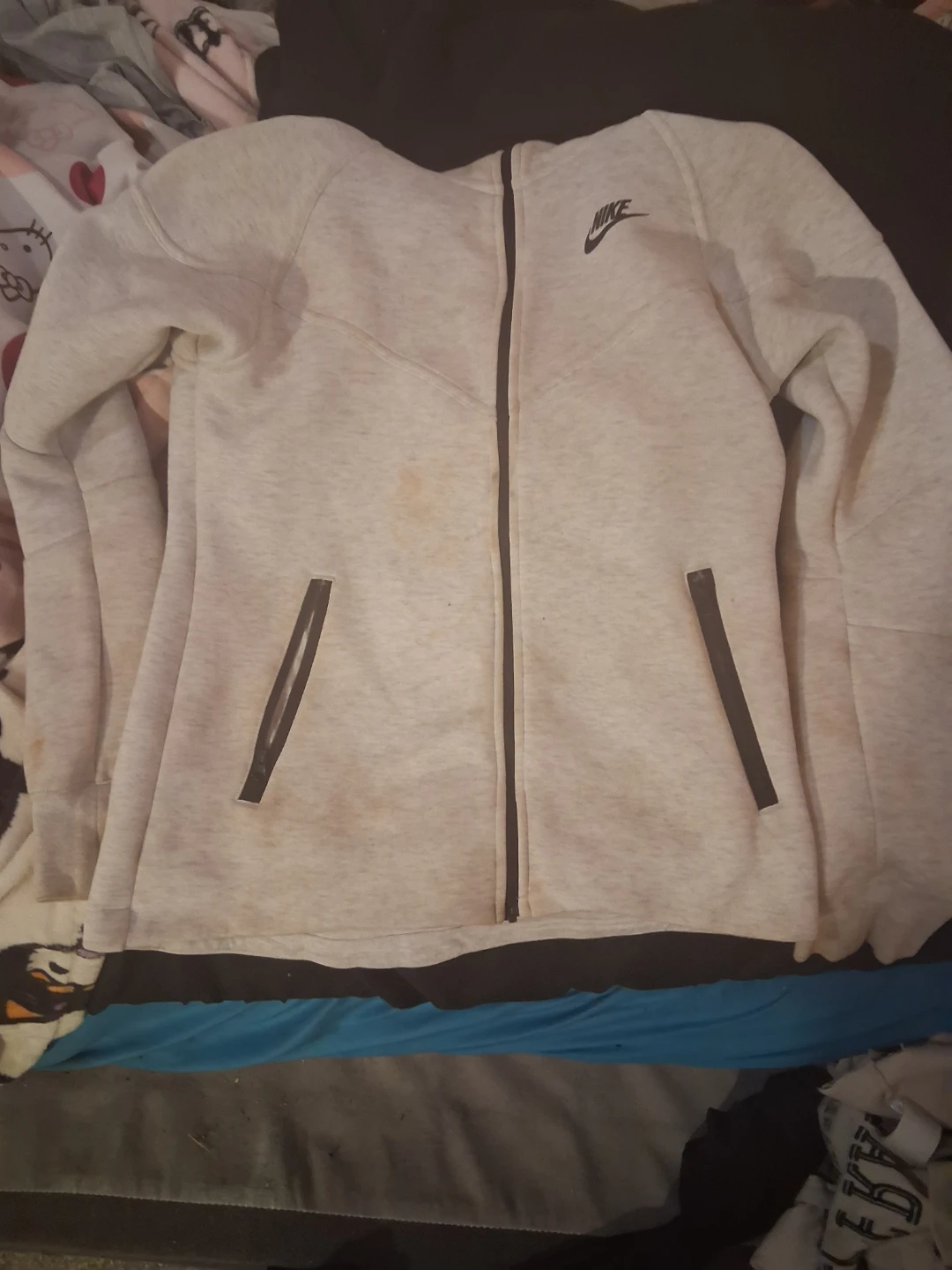 Nike Tech Fleece Full-Zip Hoodie Light Grey