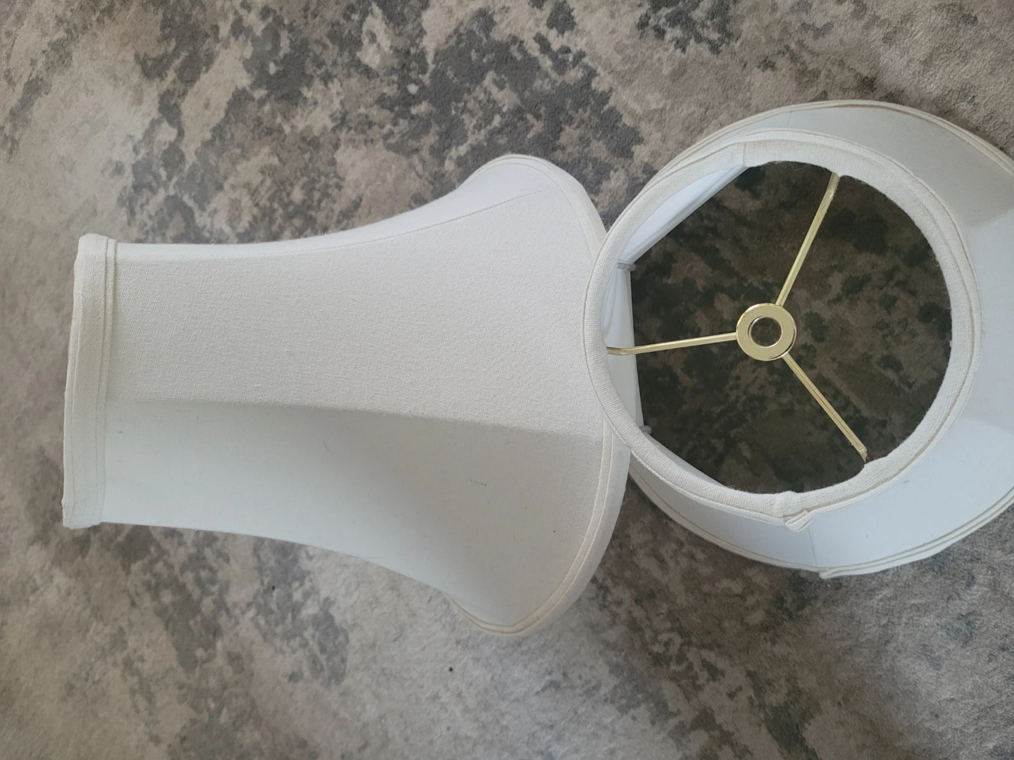 Set of 2 Cream Fabric Lamp Shades LIKE NEW - photo 4