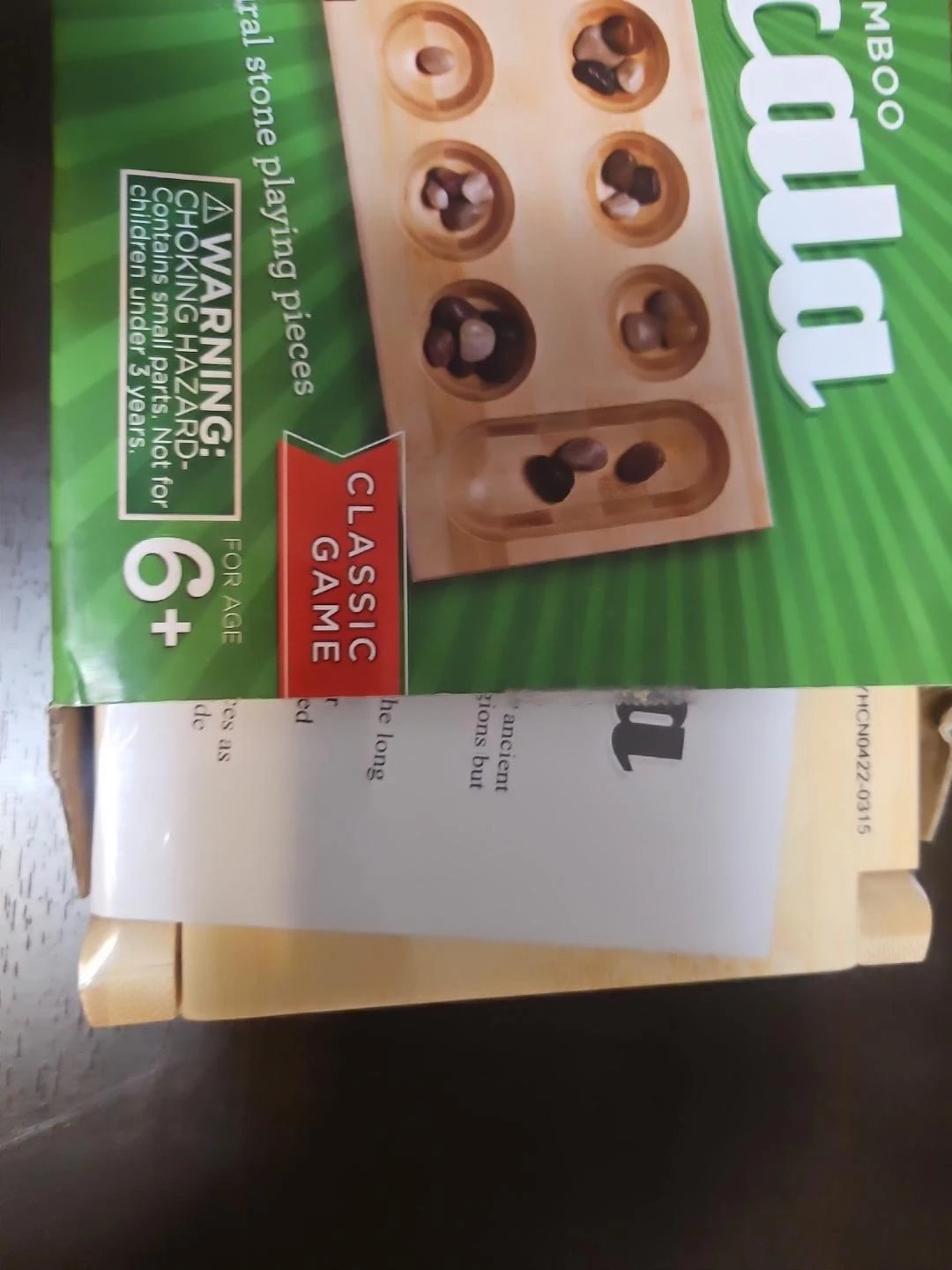 New Folding Bamboo Mancala Game - photo 3
