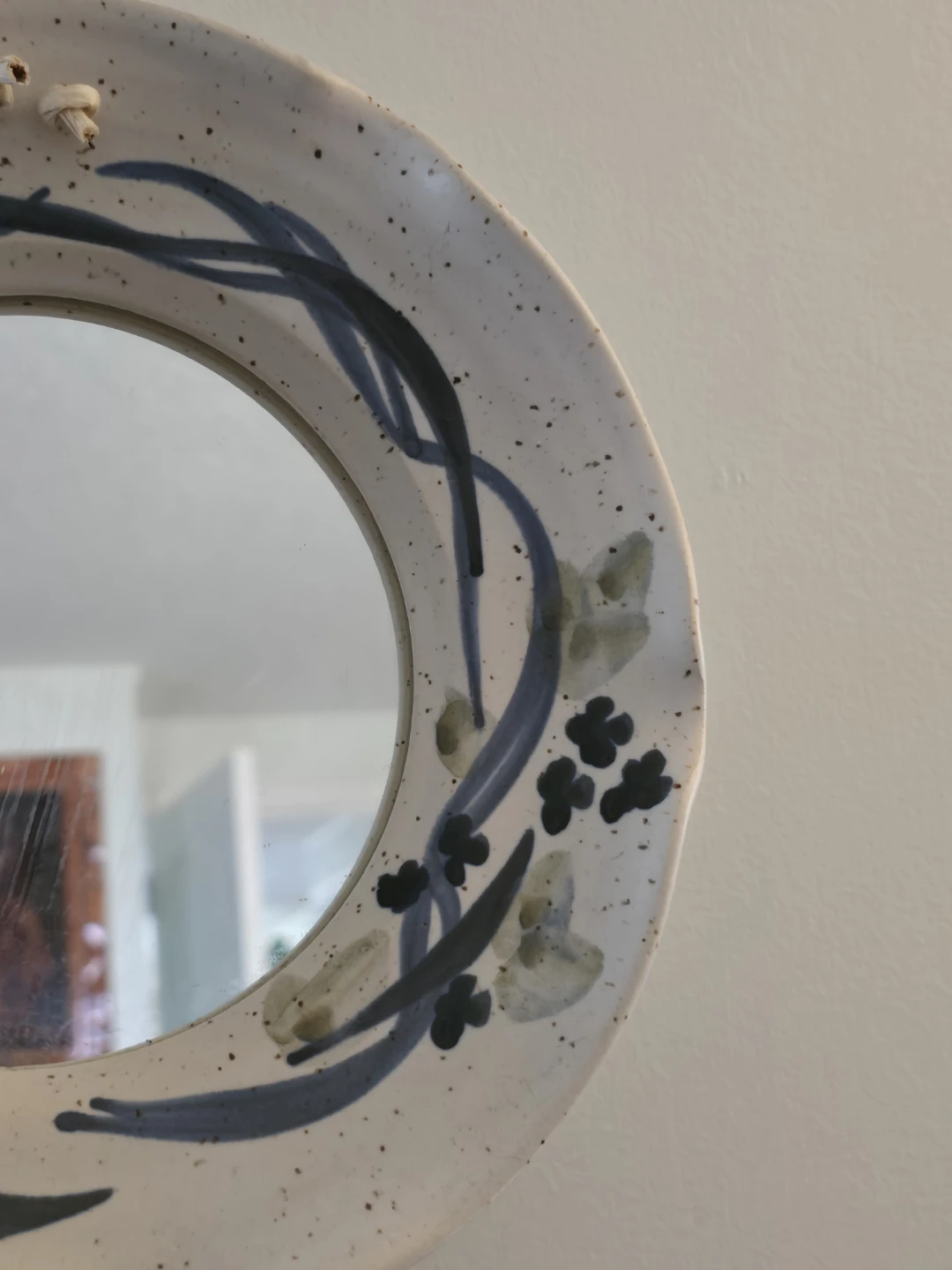 Handcrafted Ceramic Wall Mirror - photo 2