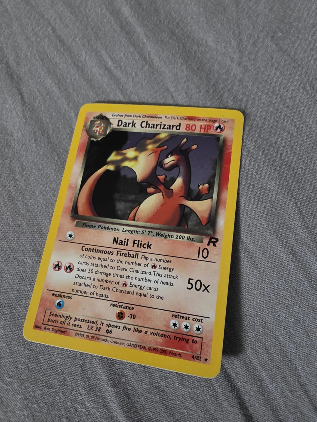 Dark Charizard Holo Pokémon Card - photo 3