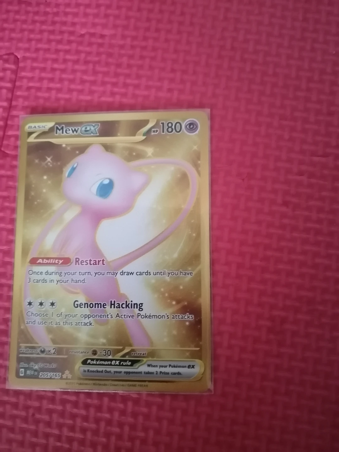 Mew ex & Luxurious Cape golden Pokemon Card - photo 2