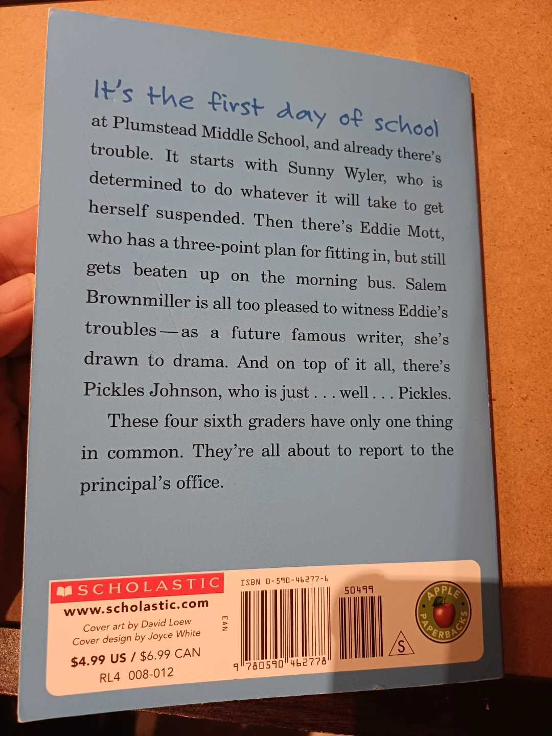 Report to the Principal's Office - book by Jerry Spinelli - photo 2