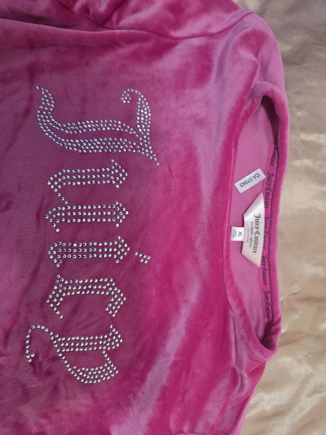 Juicy Couture Velour Long Sleeve Top
