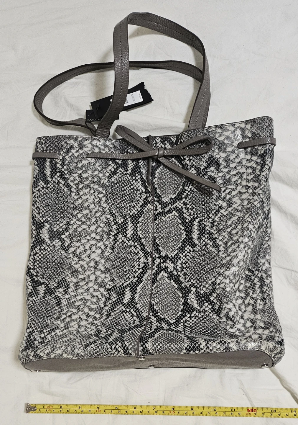 genuine leather banana republic handbag