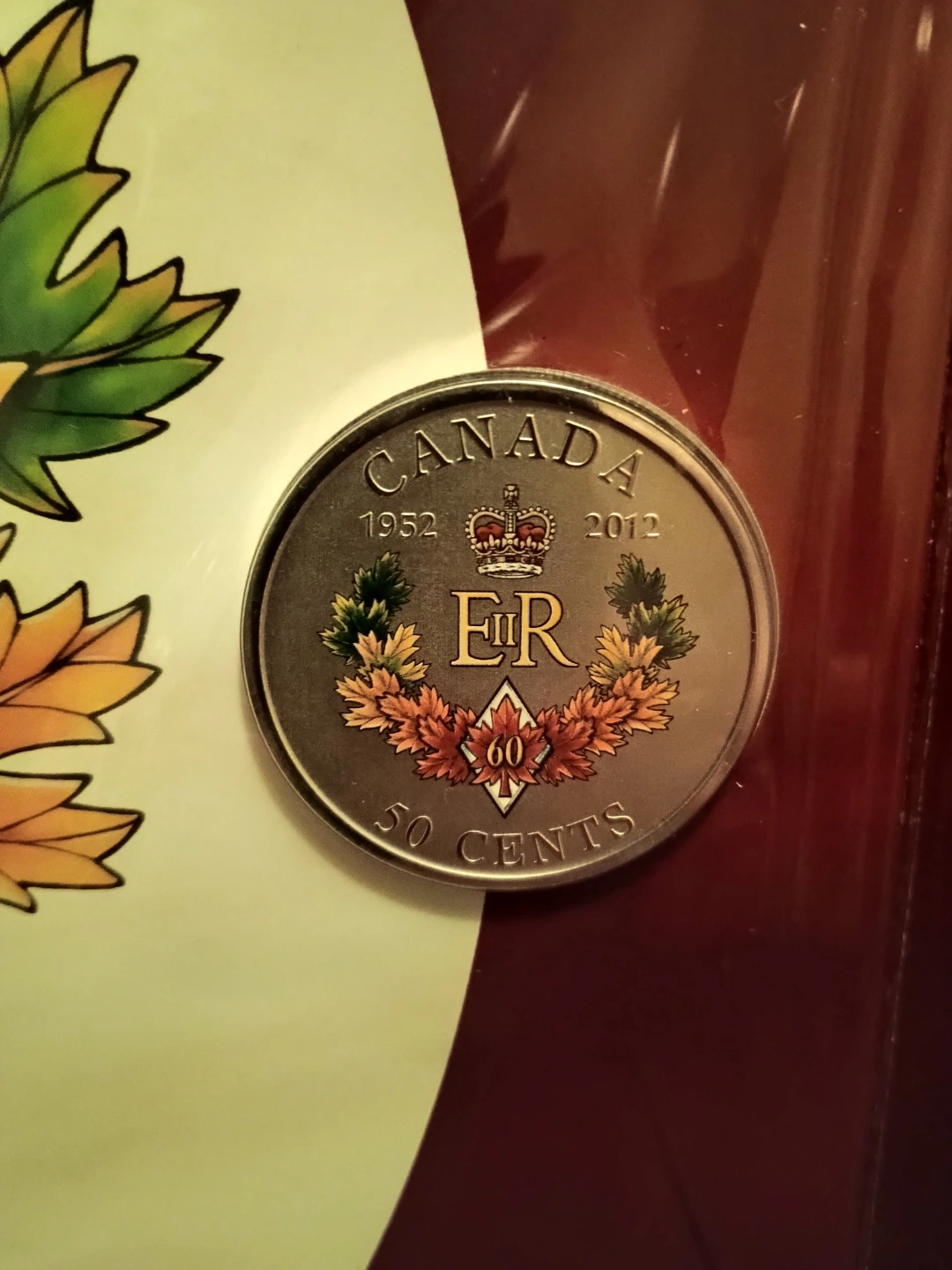 2012 Royal Canadian Mint Queen's Diamond Jubilee 50c Coin