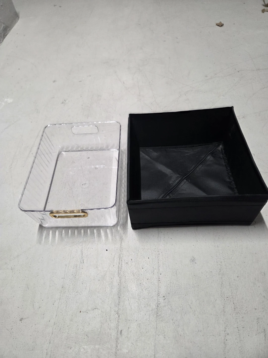 Clear and Black Storage Baskets - photo 2