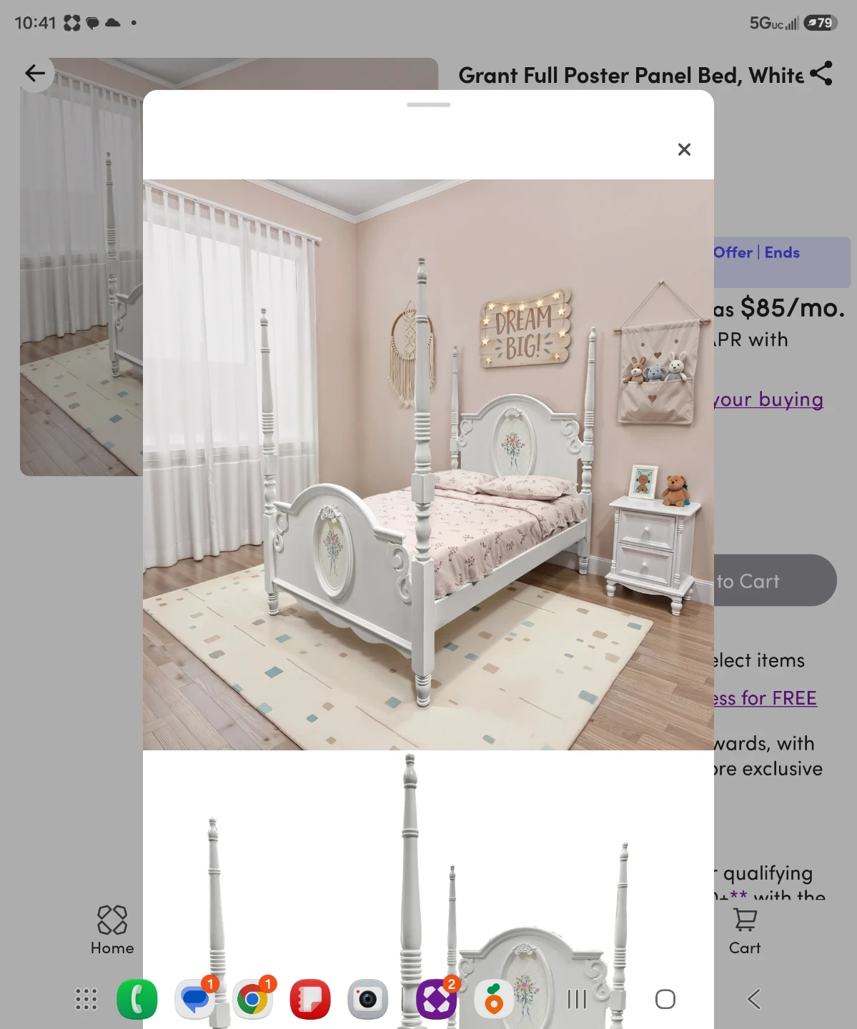 Bed set toddle girl