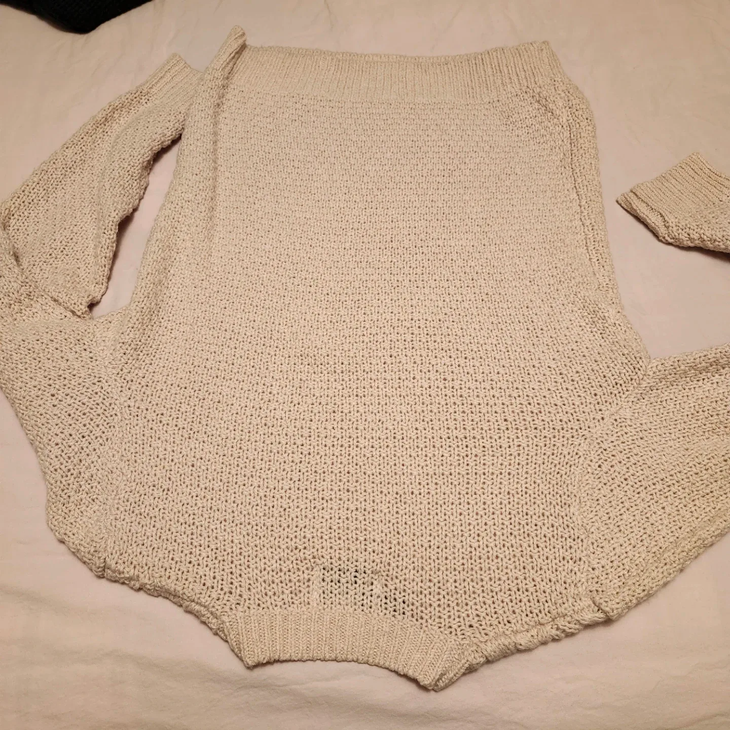 Topman Beige Cable Knit Sweater Size Small - photo 4