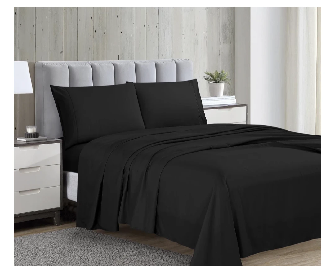 Black double Size Sheet Set