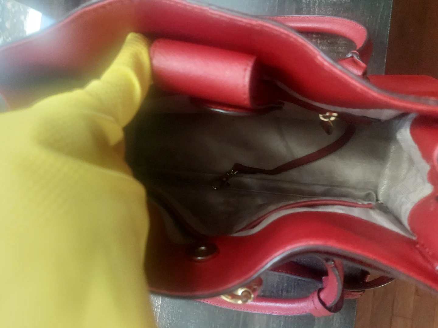Title: Brand New Michael Kors Red Handbag  $65 FIRM - photo 2