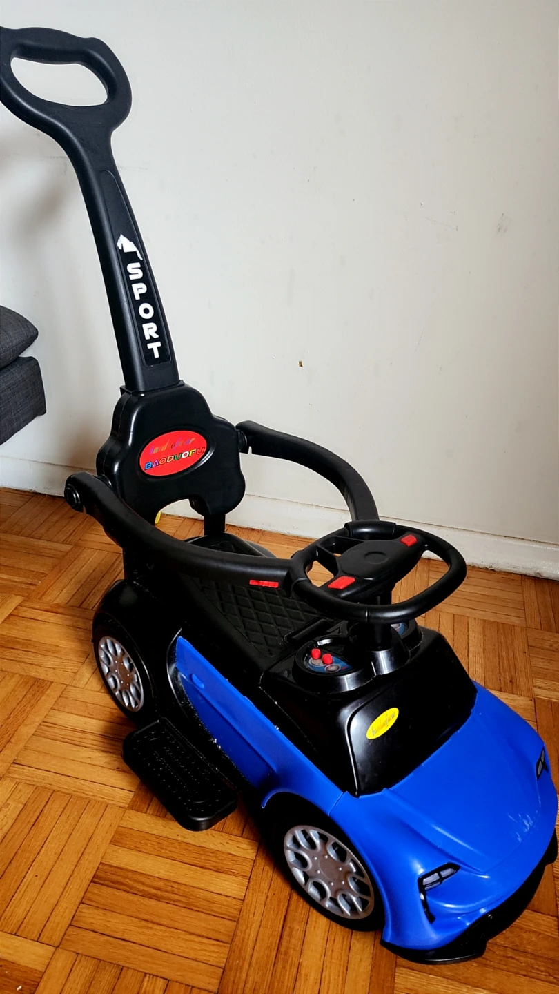 Toddler ride-on push car and Globber balance bike - photo 2