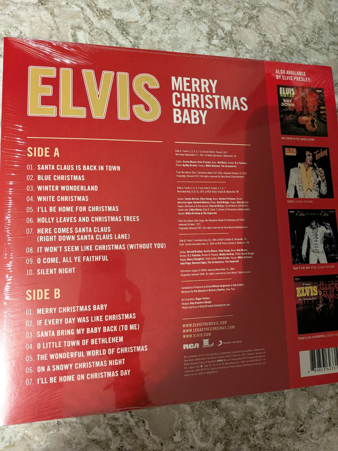 Elvis Christmas vinyl, brand new sealed - photo 2