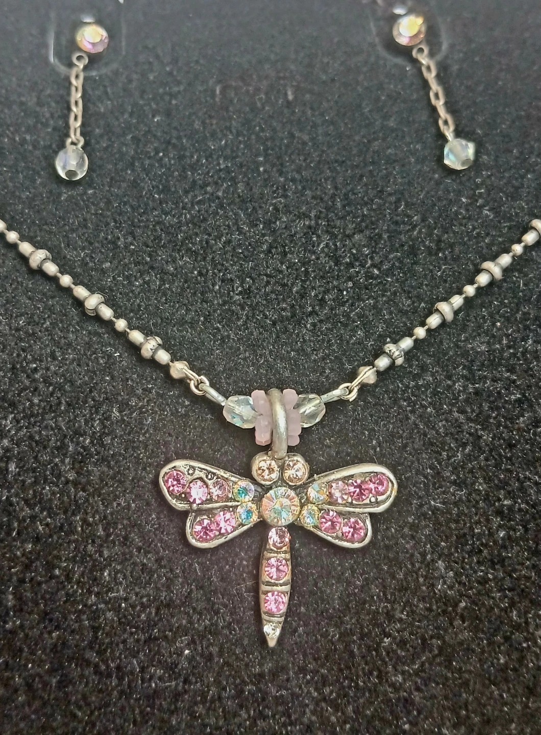 Dragonfly Necklace and Earring Set - photo 3