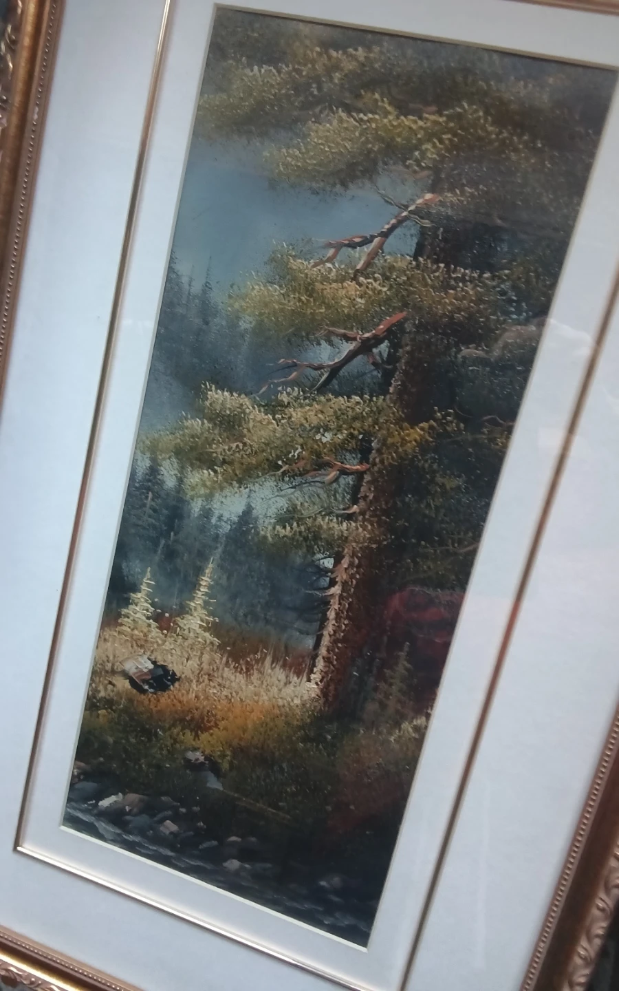 Oil on Canvas Landscape Painting – Signed "Rad" (راد) - photo 2