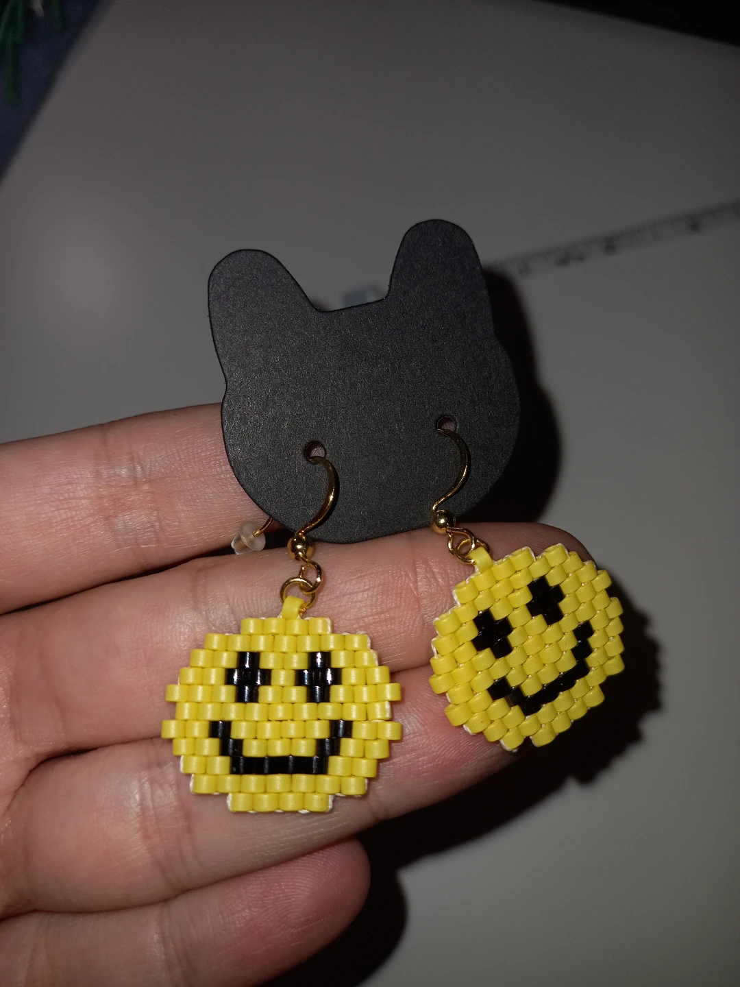 Smile 😃 beaded earrings - photo 3