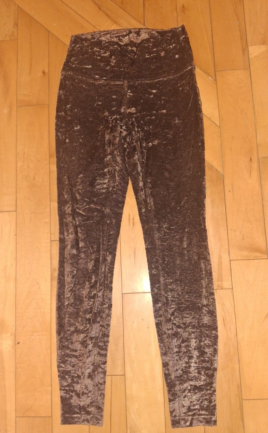 Size 2 - Lululemon Brown Crushed Velvet Leggings