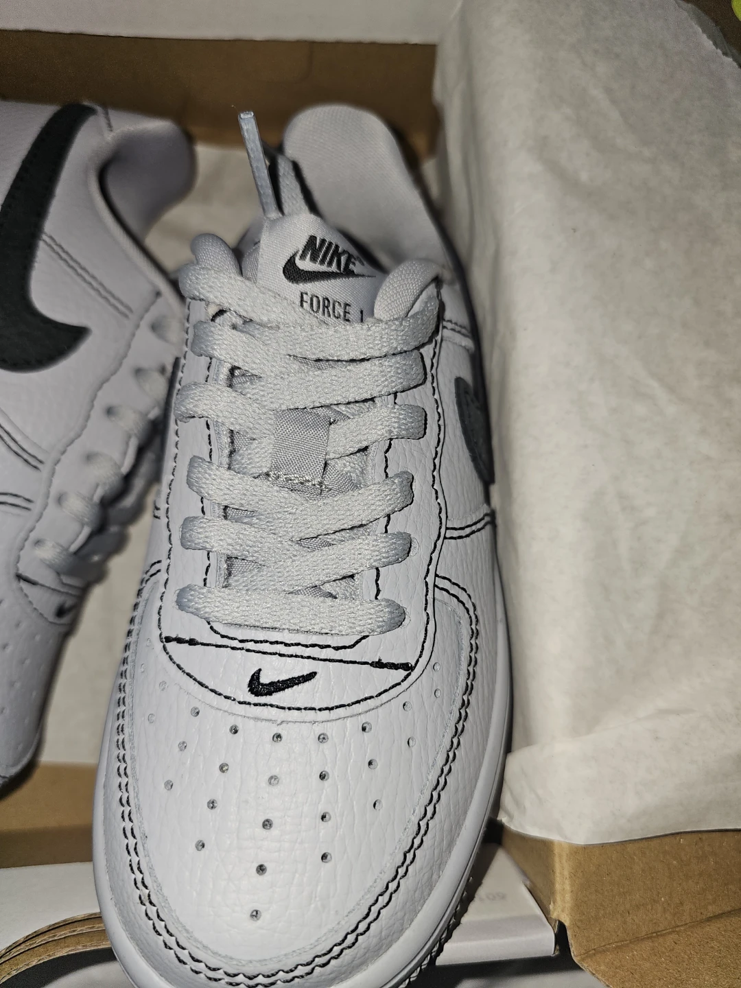 Nike Force 1 Low LV8 3 Lace Wolf Grey Size 11c - photo 4