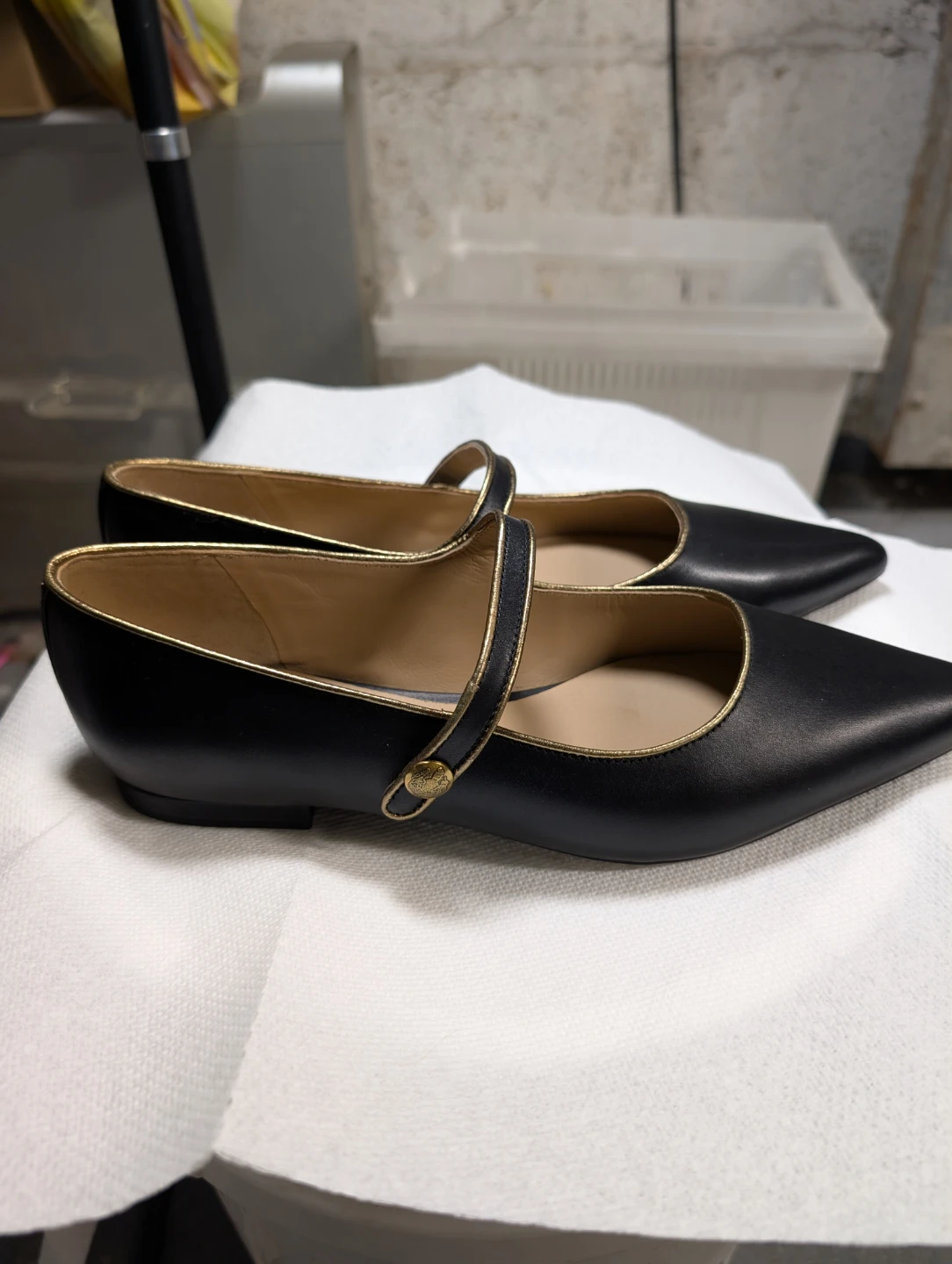 Lauren Ralph Lauren Londyn Metallic-Trim Leather Mary Jane - photo 5