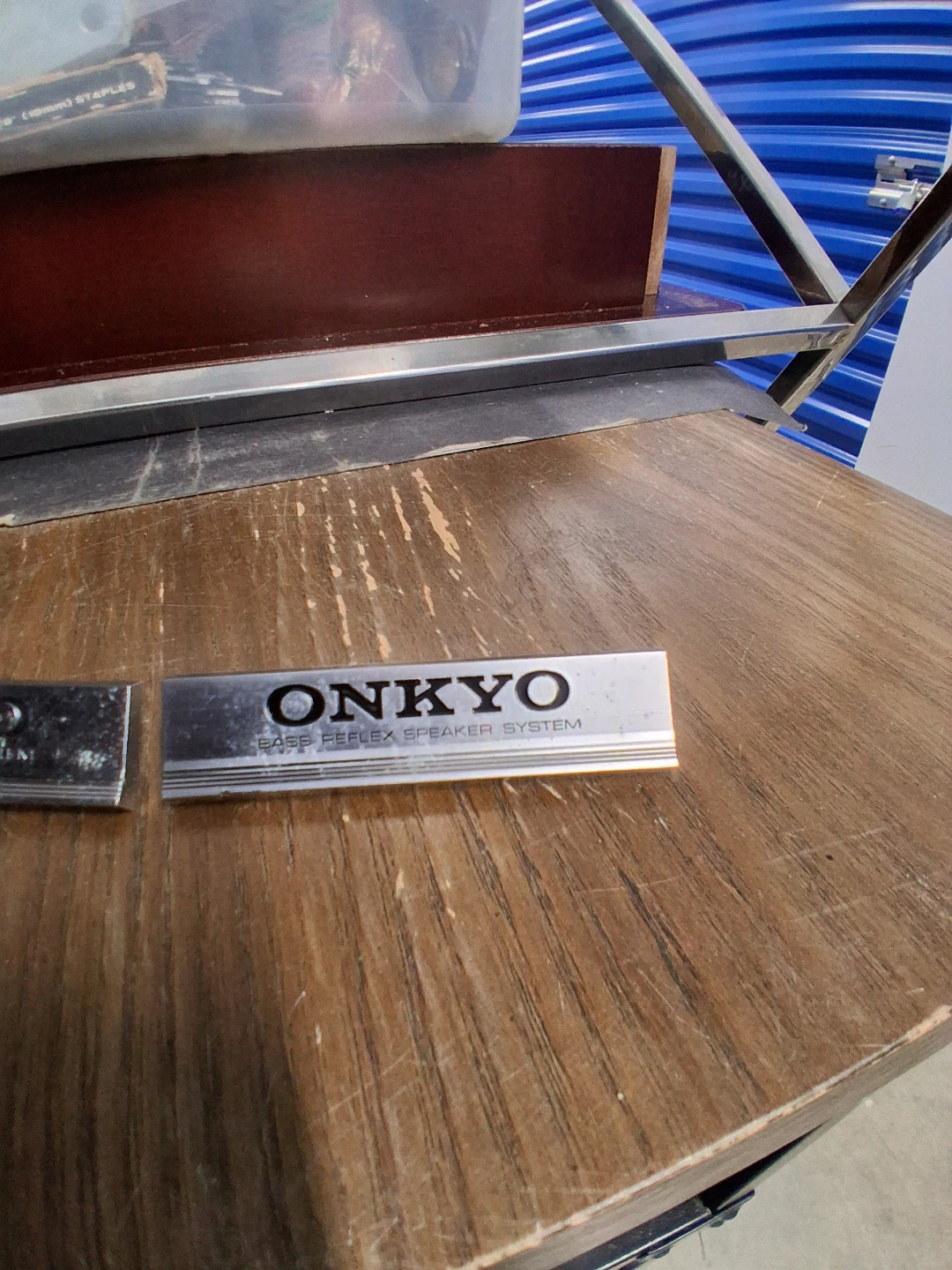 Pair of Onkyo Bass Reflex Speaker System Badges - photo 2