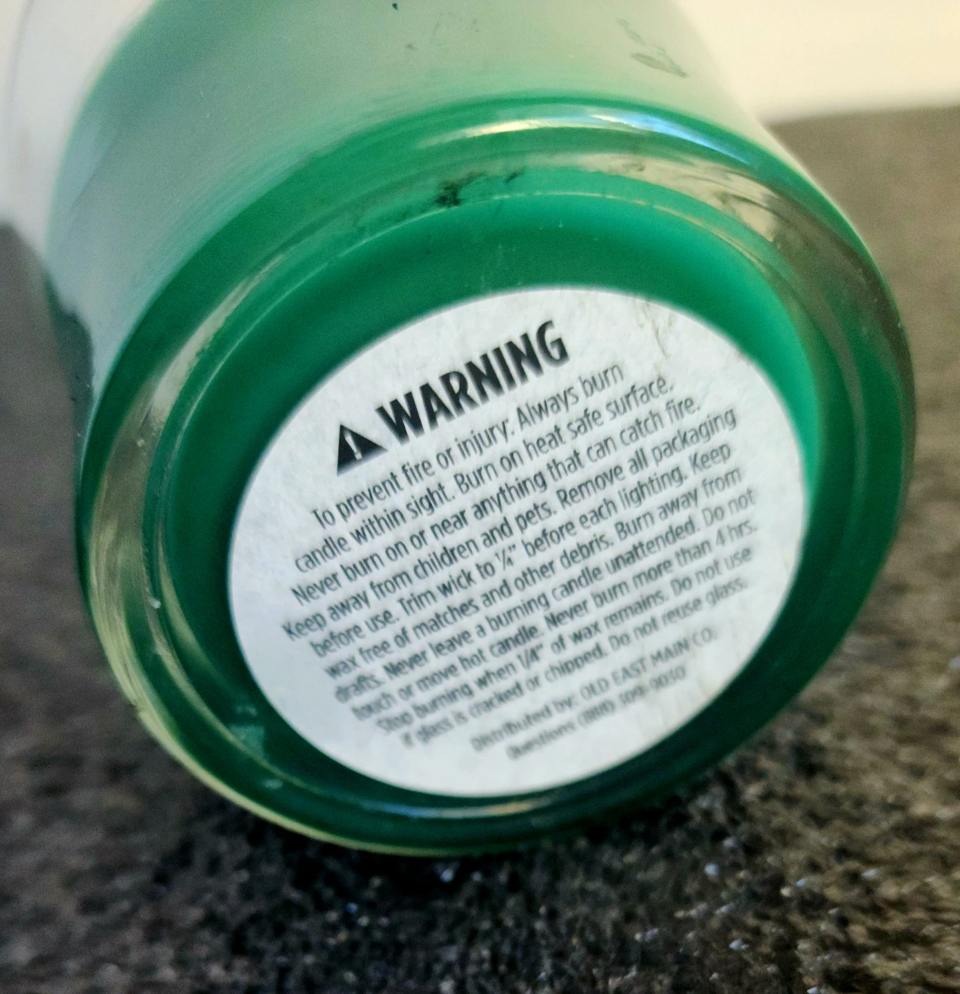 Green Scented Glass Jar Candle - photo 2