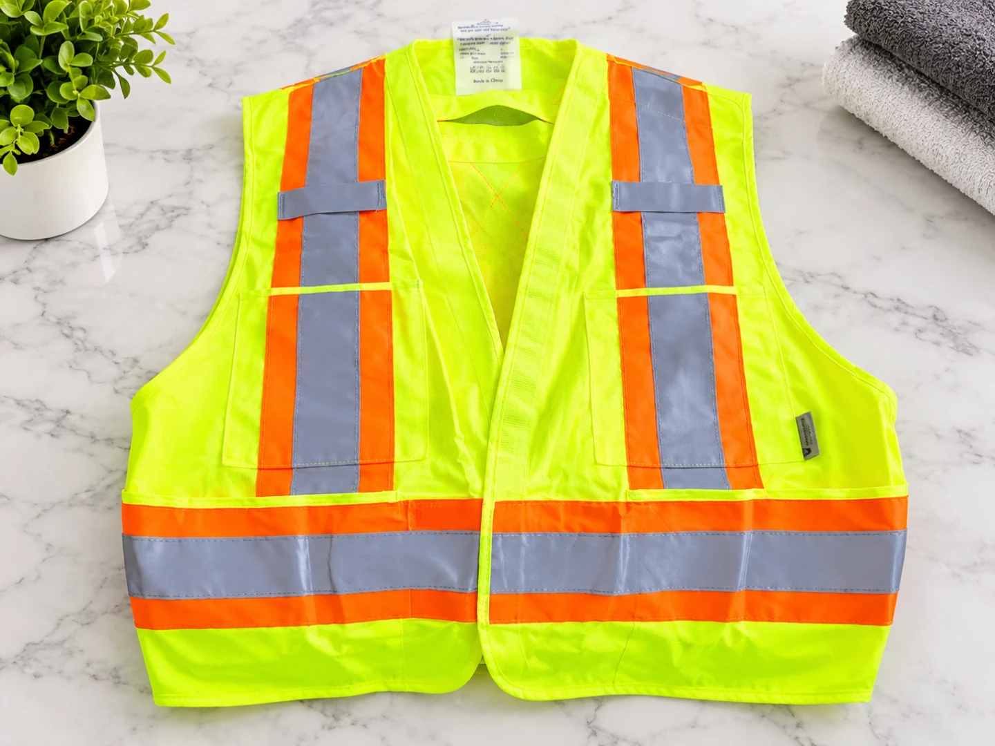 High Visibility Safety Vest Yellow