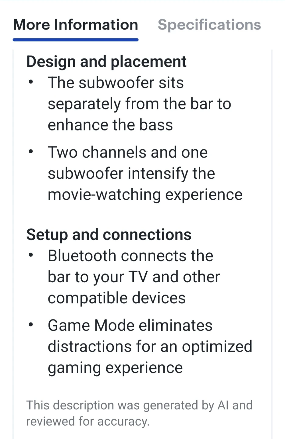 Samsung HW-C450 2.1 Channel Soundbar with Subwoofer - photo 4