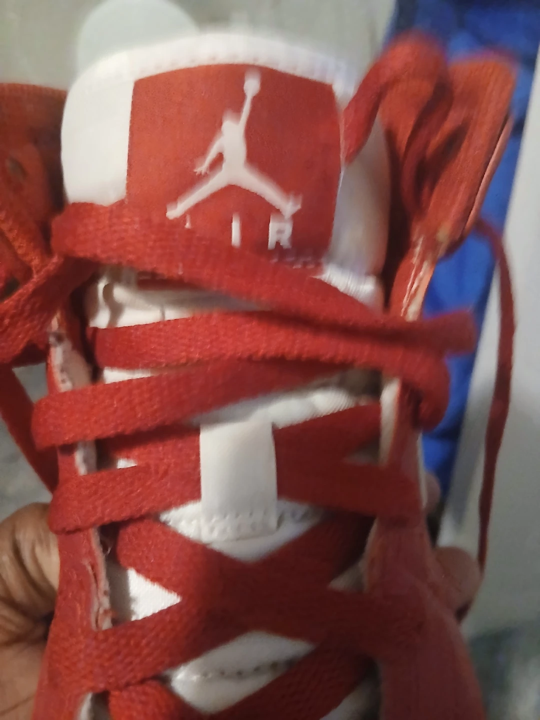 Nike Air Jordan 1 High Red/White Size 5.5Y - photo 2