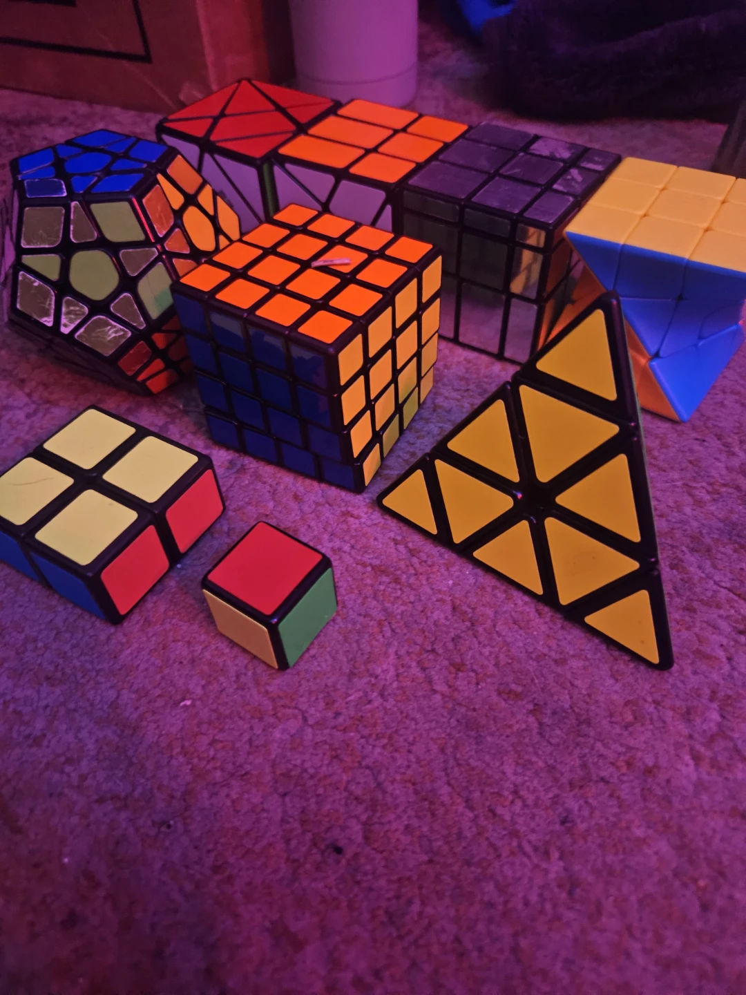 Collection of 8 Assorted Puzzle Cubes