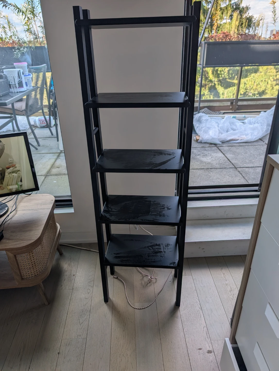 Black Ladder Shelf