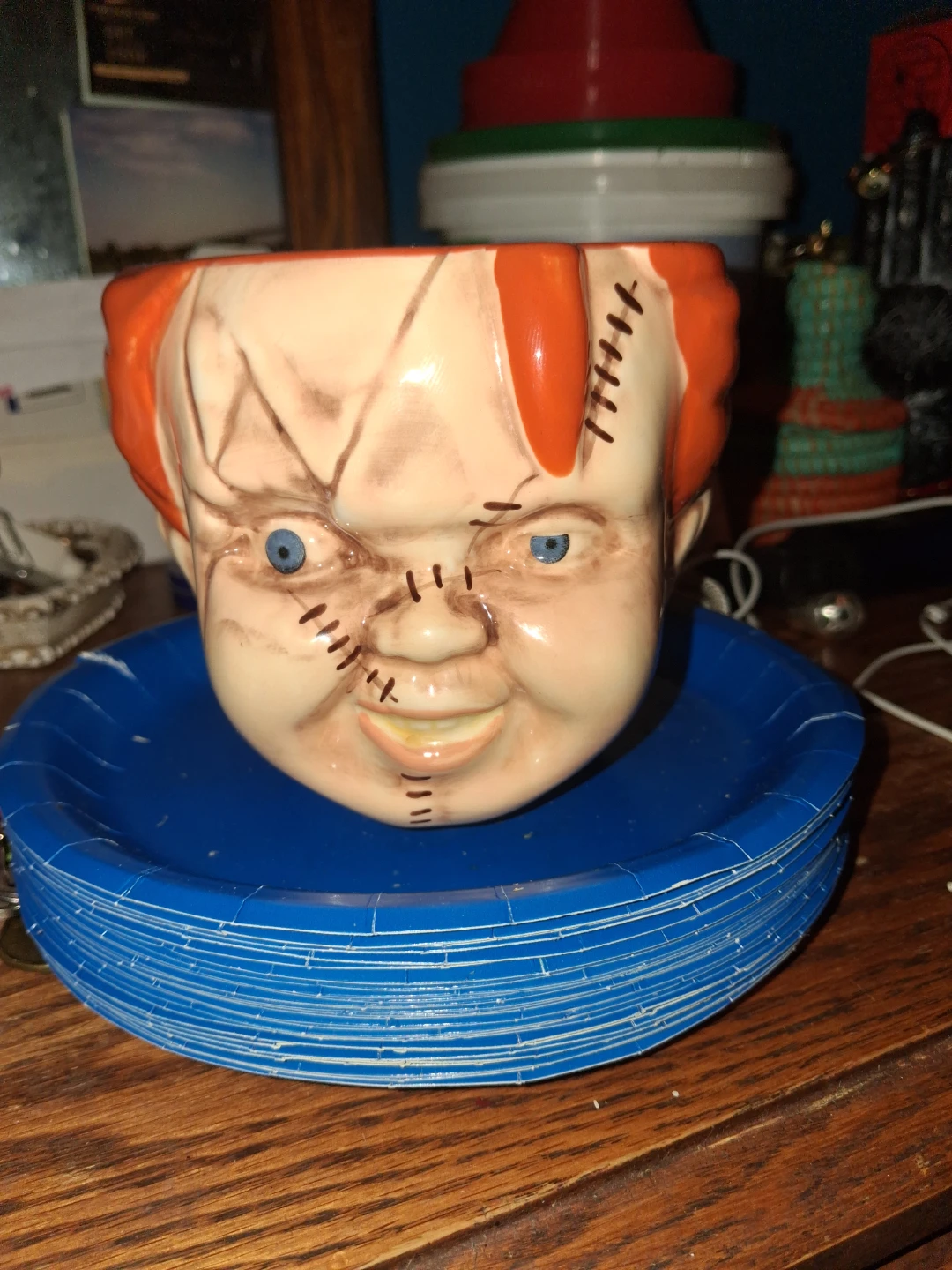 Chucky Shaped Ceramic Mug