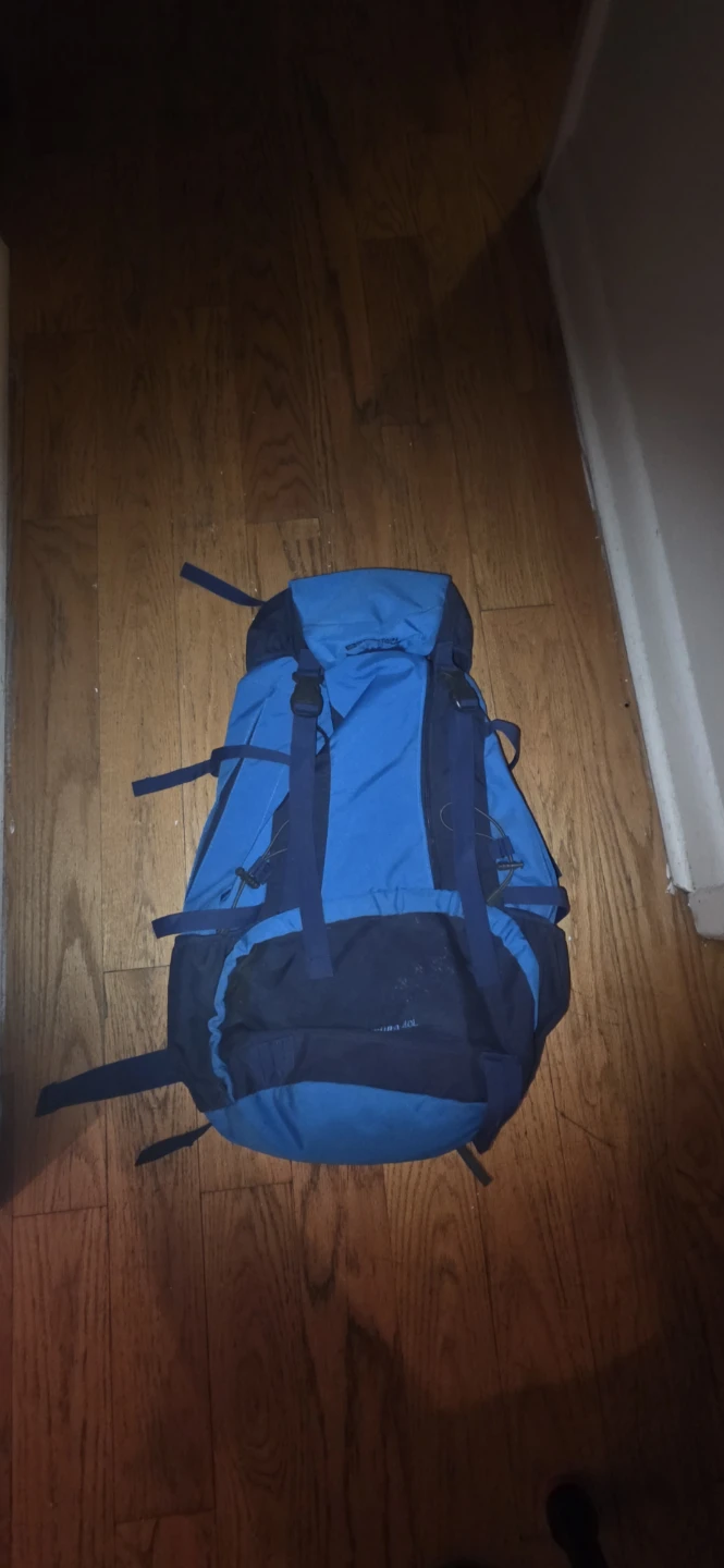 Blue 40L Hiking Backpack