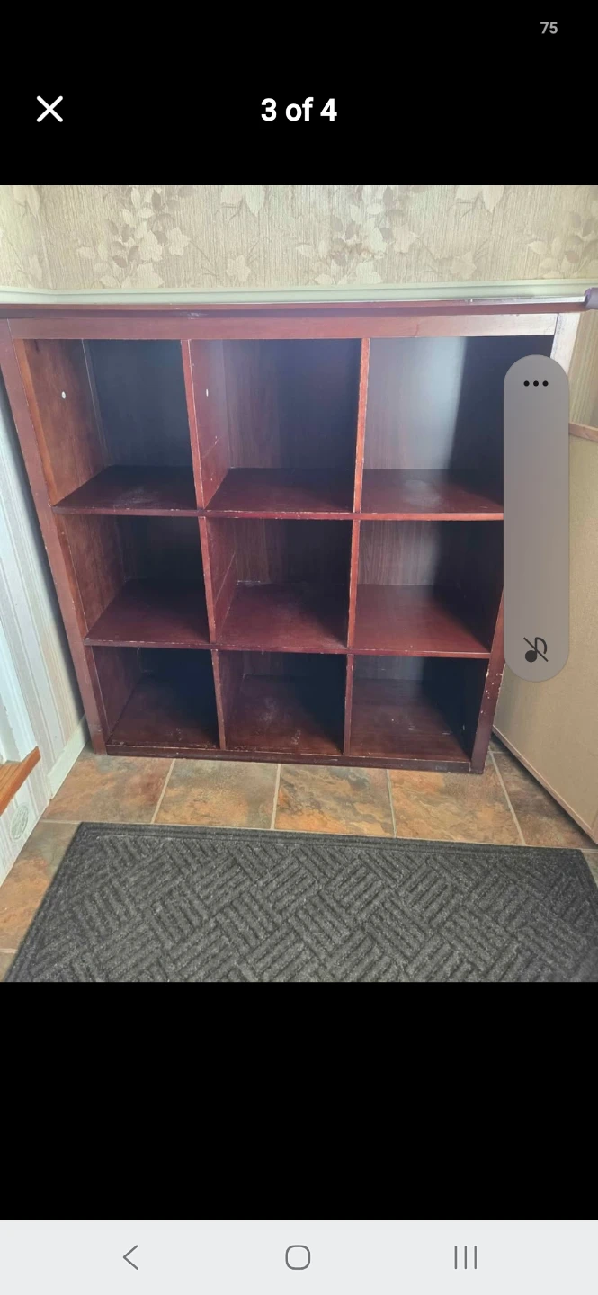 Dark Brown 9-Cube Storage Unit