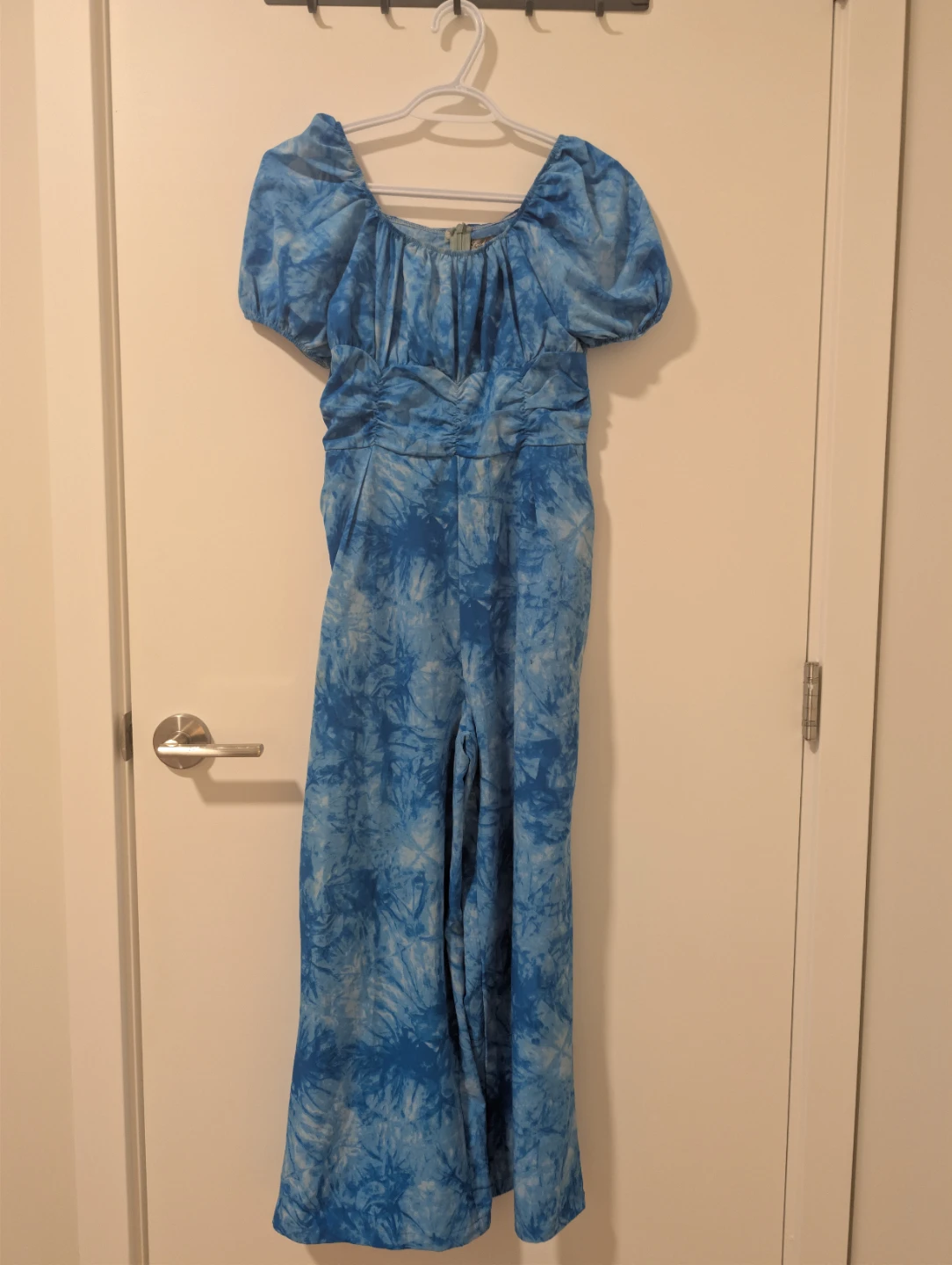 Blue Tie-Dye Jumpsuit