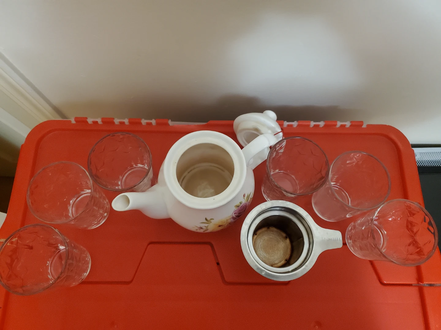 FORLIFE Floral Teapot and Six Glasses Set - photo 3