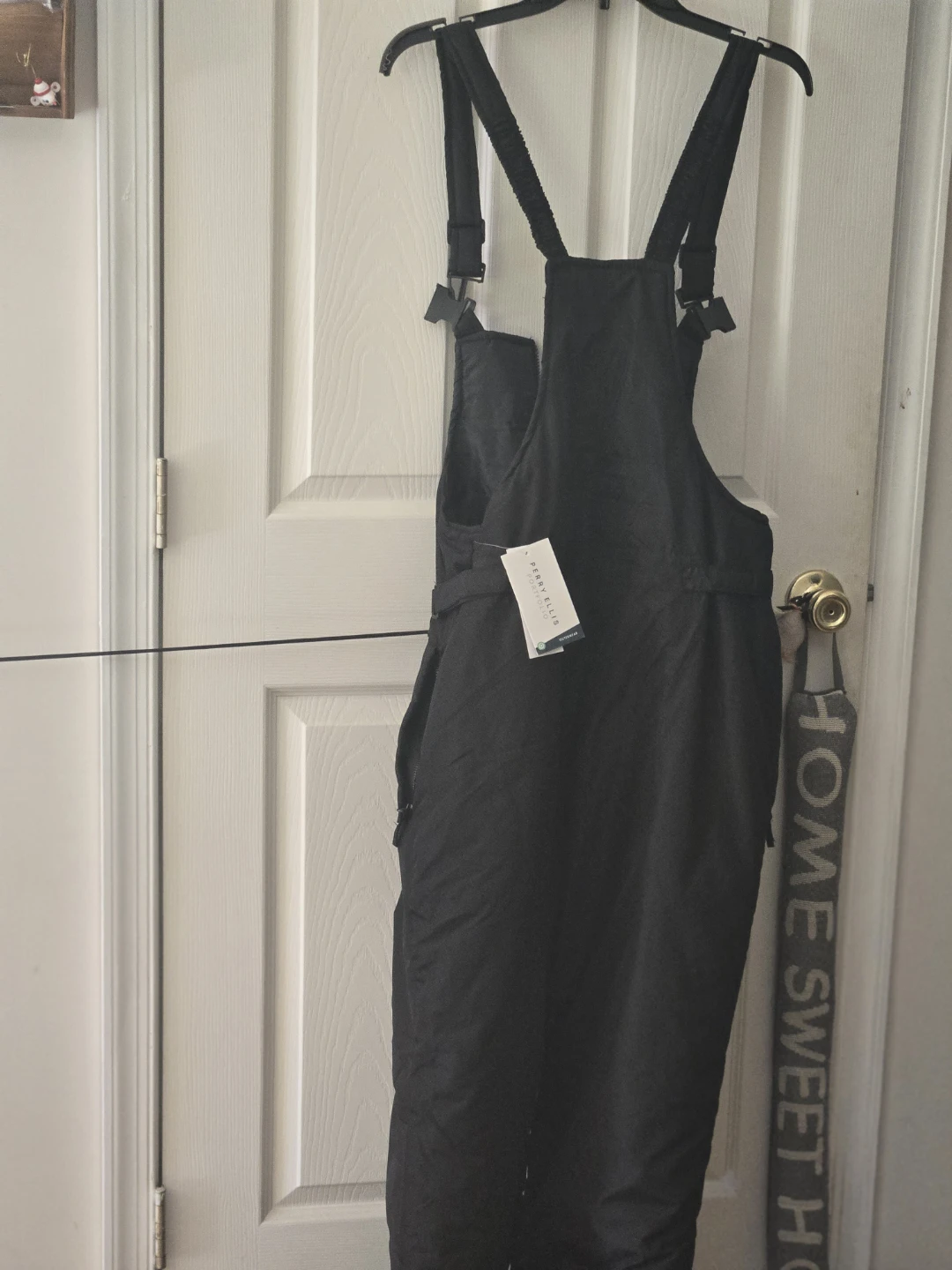 Perry Ellis Portfolio Black Bib Overalls Size L - photo 5