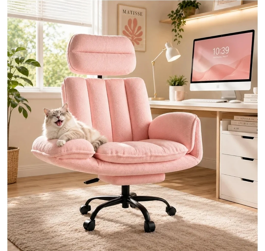 Brand new HOMRELEXA Cross Legged Office Chair with Footrest