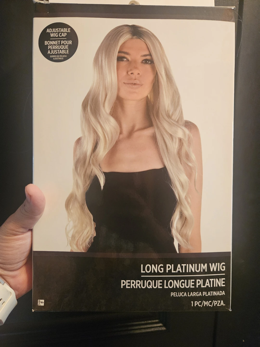 Long Platinum Synthetic Wig