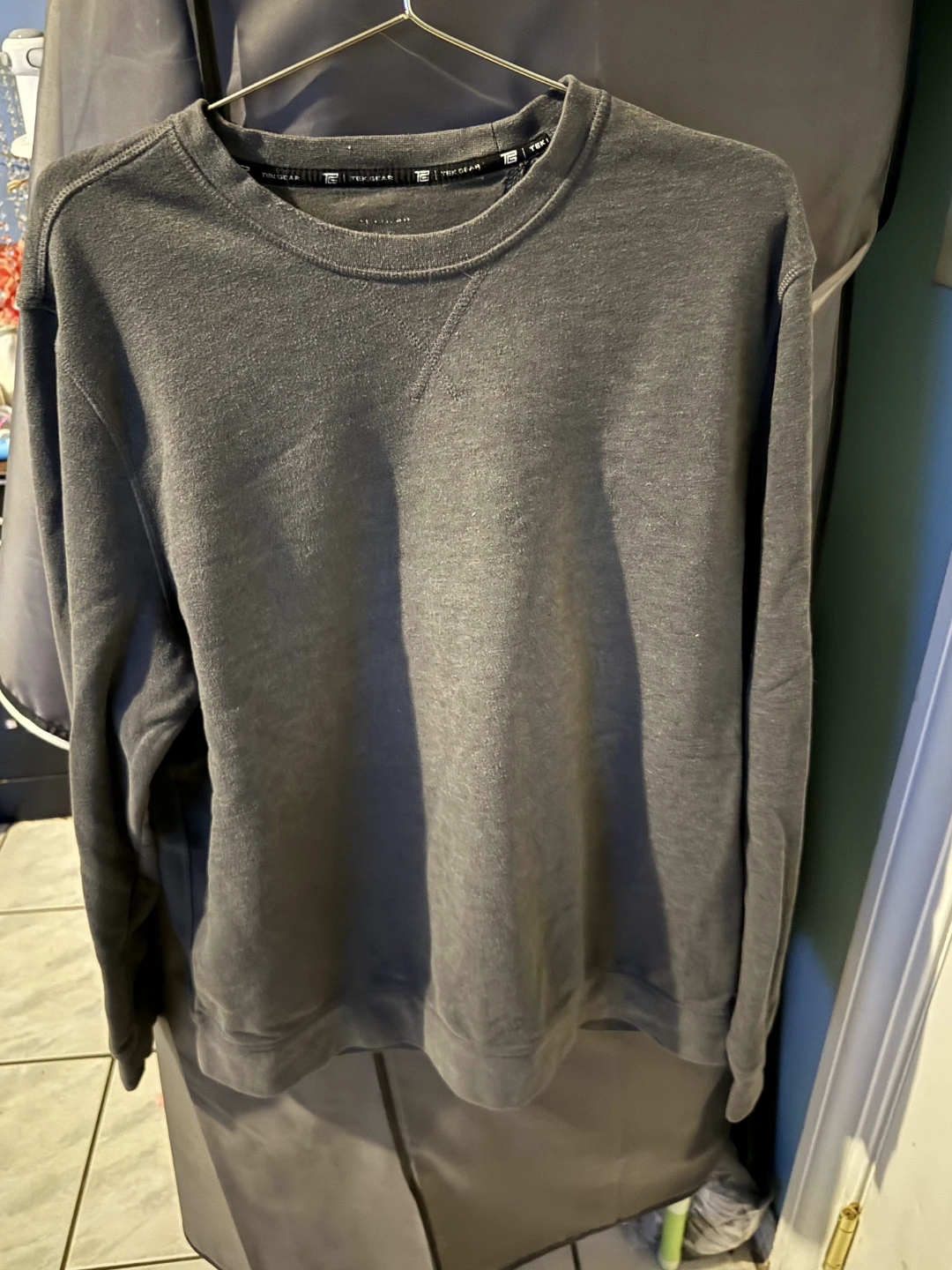 Tek Gear Crewneck Sweatshirt Gray XL
