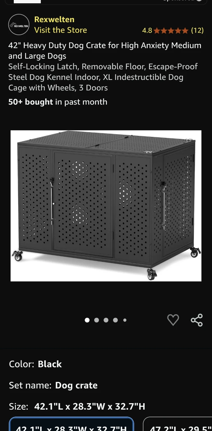 Rexwelten Heavy Duty Dog Crate