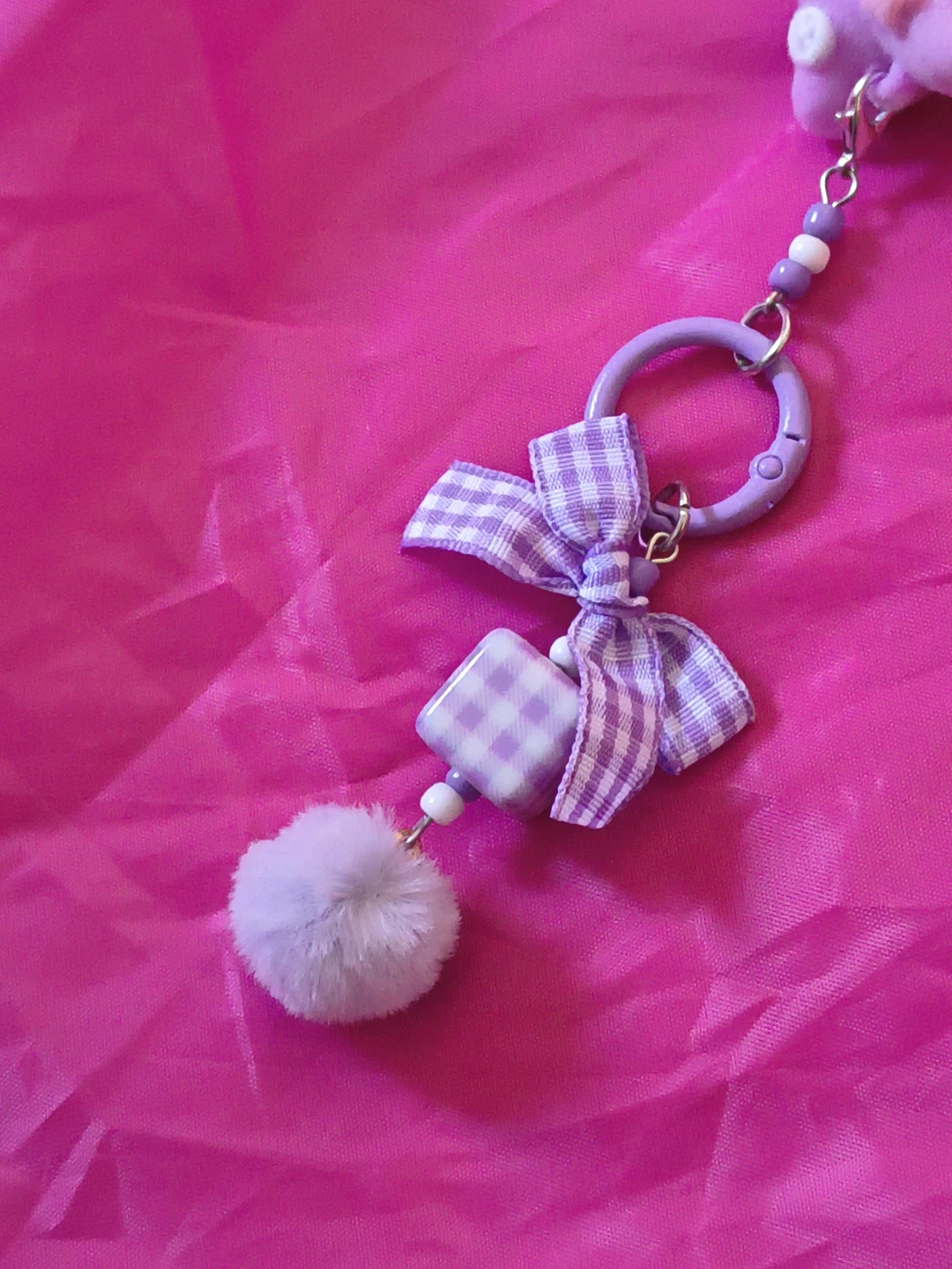 Cute Purple Keyring - photo 3