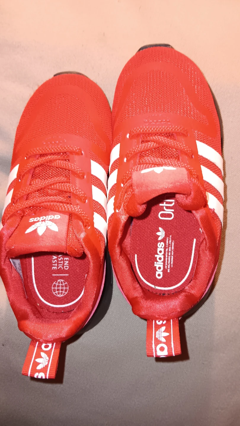 Adidas Kids Red Sneakers Size 7K - photo 4